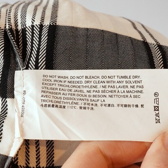 Theory Women's "Menswear Shirt" in Plaid Viscose/Silk - M - EUC - Picture 8 of 8